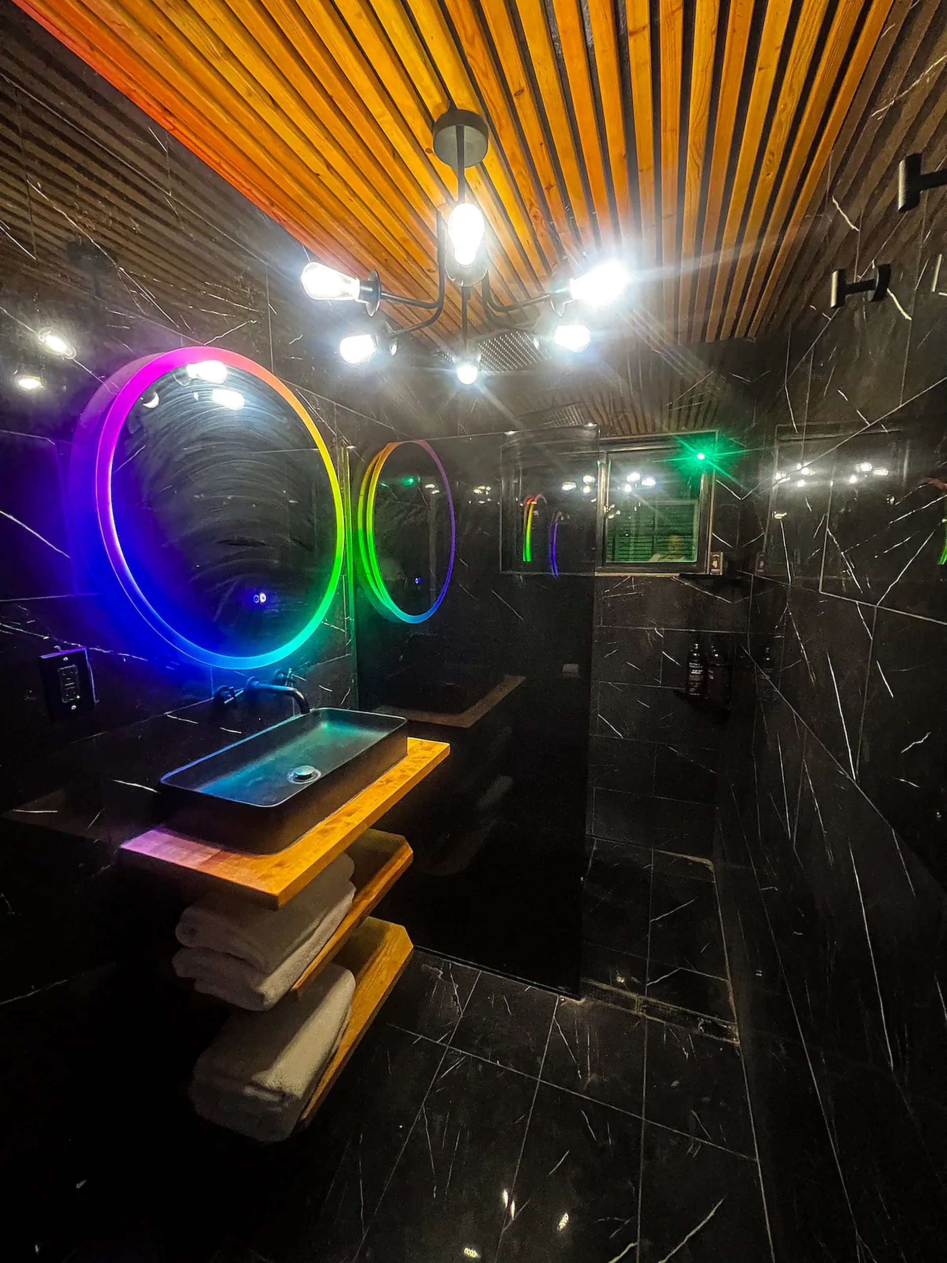 RGB mirror bathroom